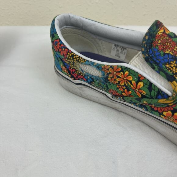 Vans X Liberty Of London Floral Classic Slip On Sneakers Womens 8.5 Mens 7 - Picture 6 of 9